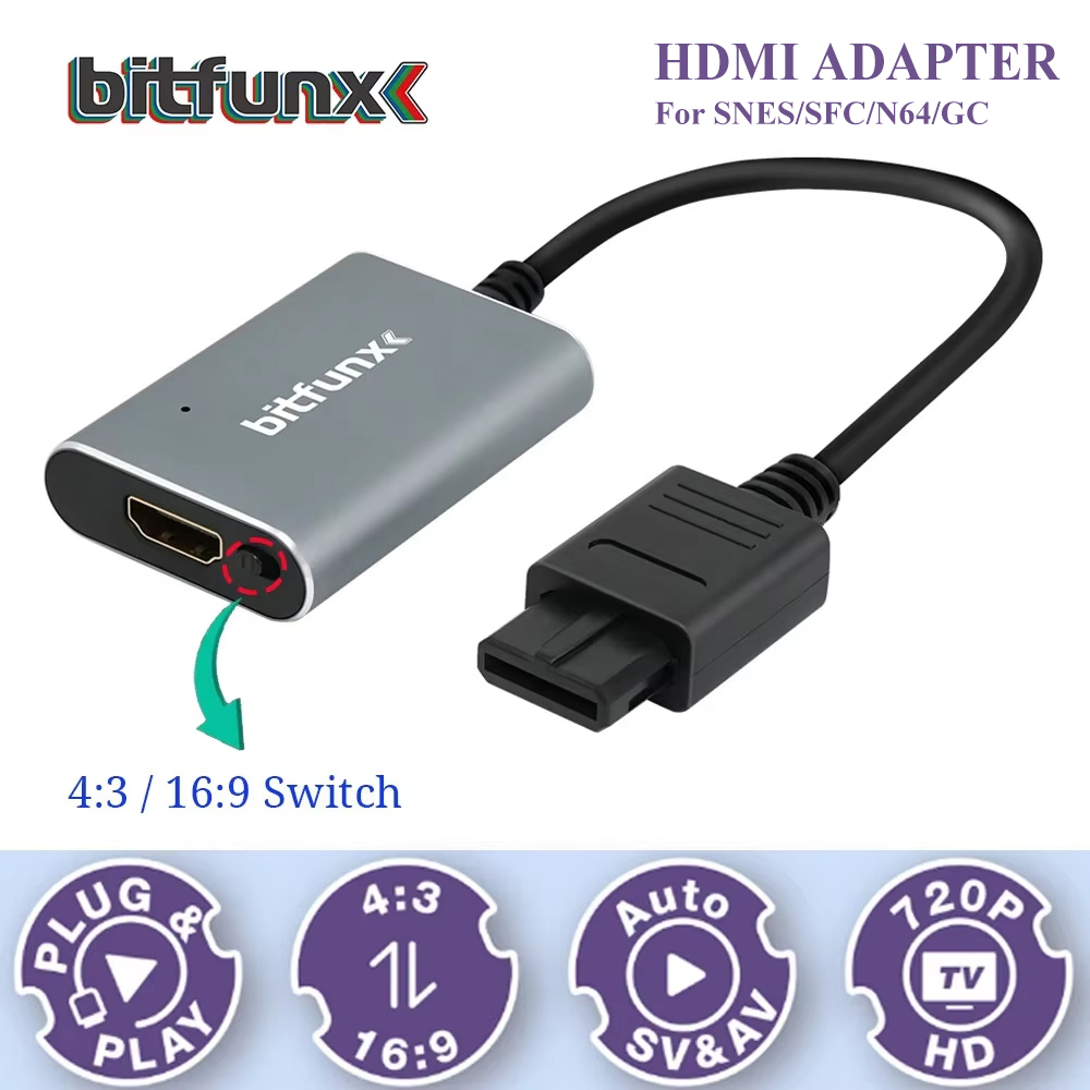 Bitfunx 720P Svideo / AV To HD - Gaming Console Tv 评论和价格